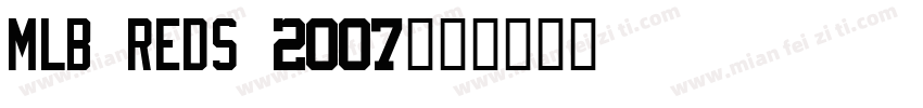 MLB Reds 2007字体转换